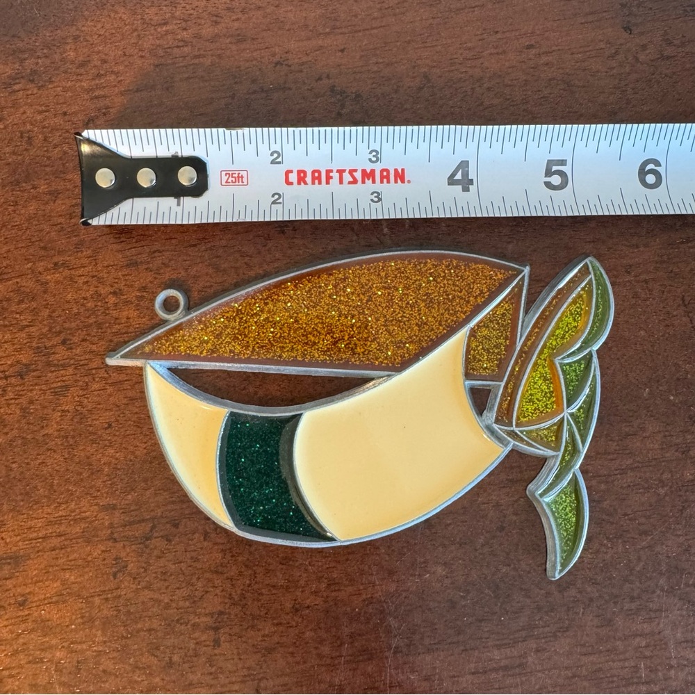 Vintage SAILBOAT Stained Glass Window Sun Catchers - Picture 3 of 5